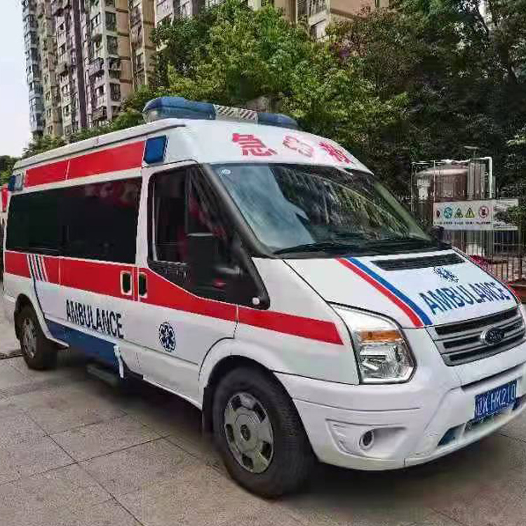 正定长途救护车护送病人返乡